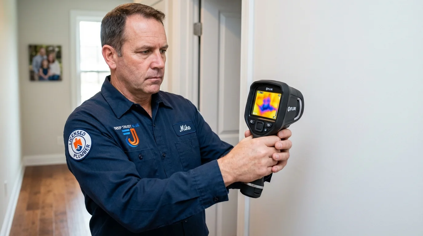 Thermal imaging leak detection by Johns Plumbing LLC in Punta Santiago
